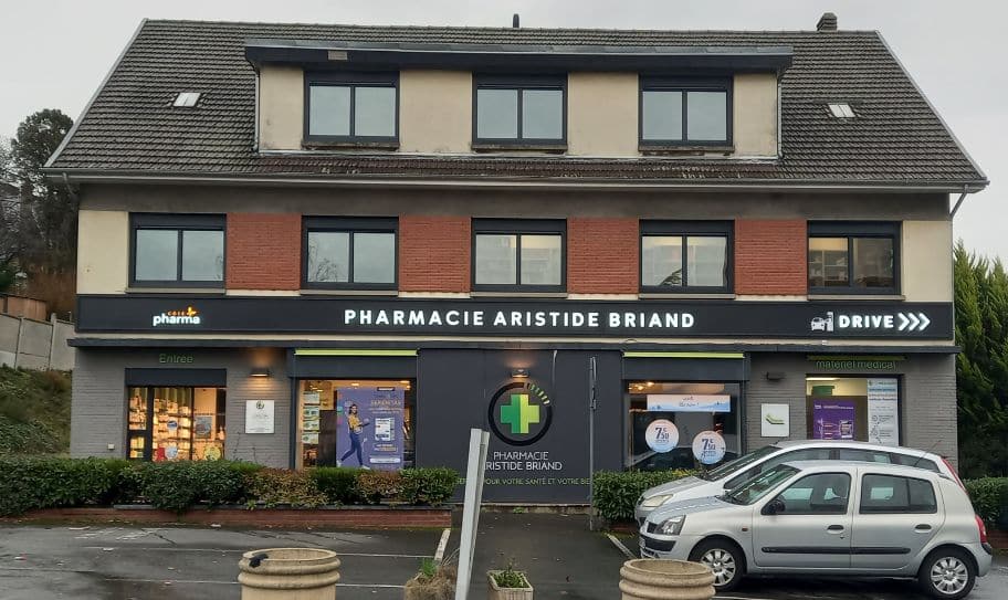 enseigne pharmacie rouen aristide briand, seine maritime